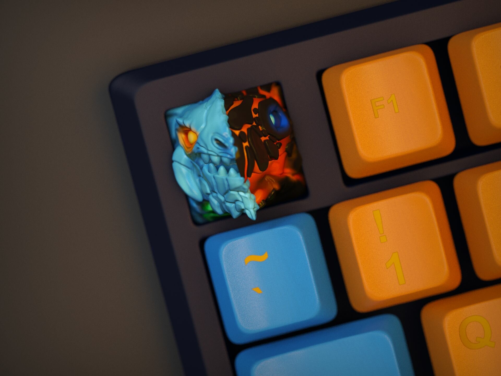 Игровой кейкап Джакиро Jakiro (Dota 2, Keycap), серый, неокрашенный