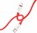 Кабель Lightning to Type-C (PD), HOCO, X87, 1м, силиконовый, крас...