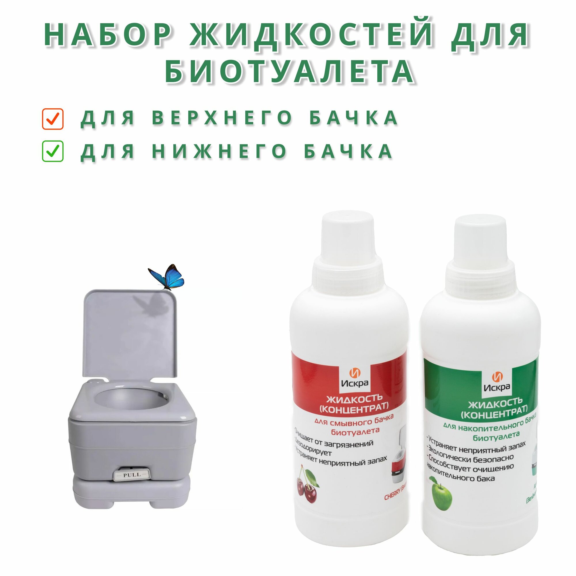 Набор Жидкостей-концентратов для биотуалета, 500+500 мл
