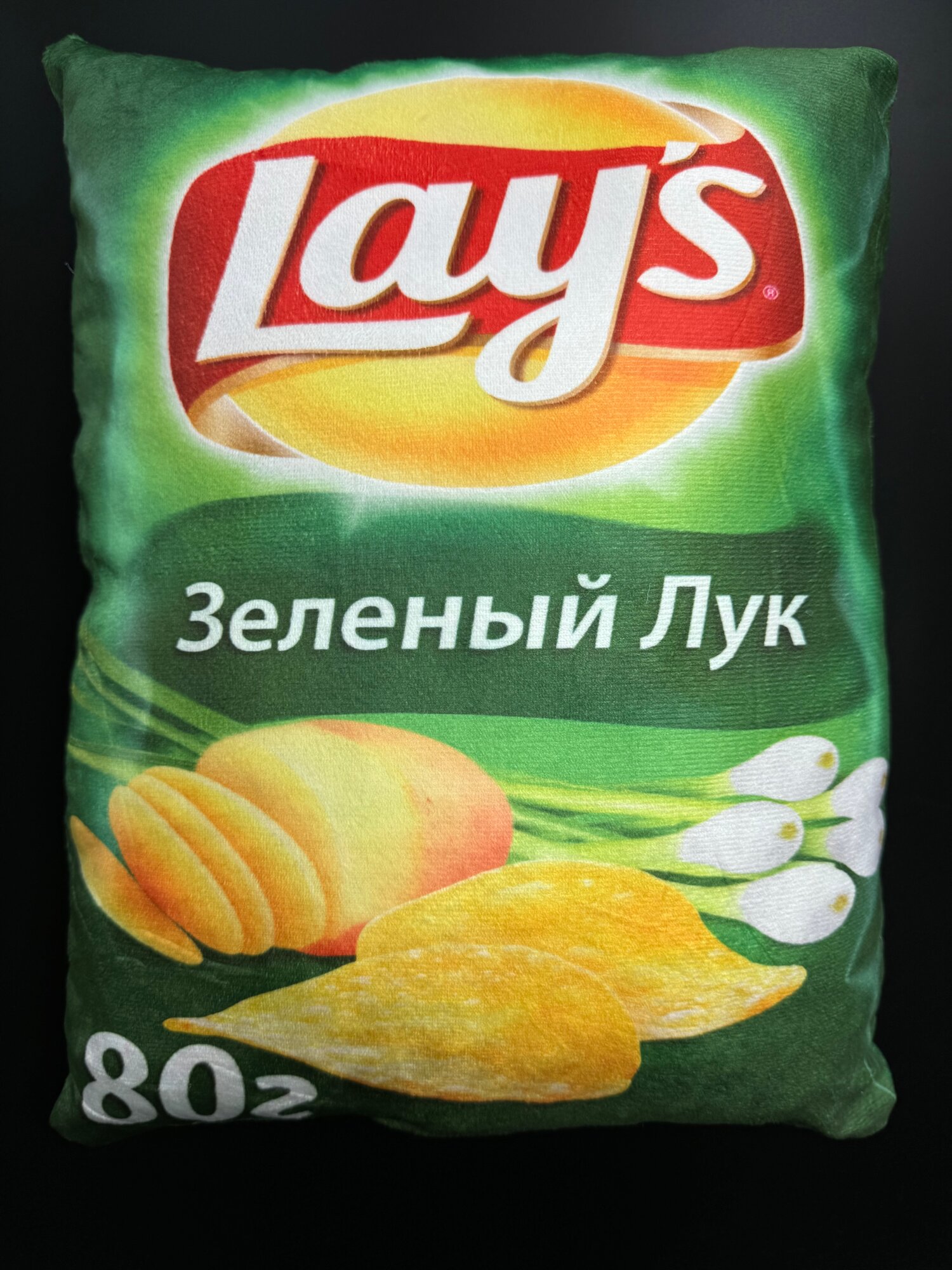 Декоративная подушка Лейс зеленый лук