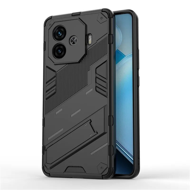 Для IQOO Z9 Turbo чехол для IQOO Z9 крышка турбины 6,78 дюймов панк бронированный противоударный жесткий резиновый кронштейн бампер для IQOO Z9 Turbo, Green, For IQOO Z9 Turbo — фото 1