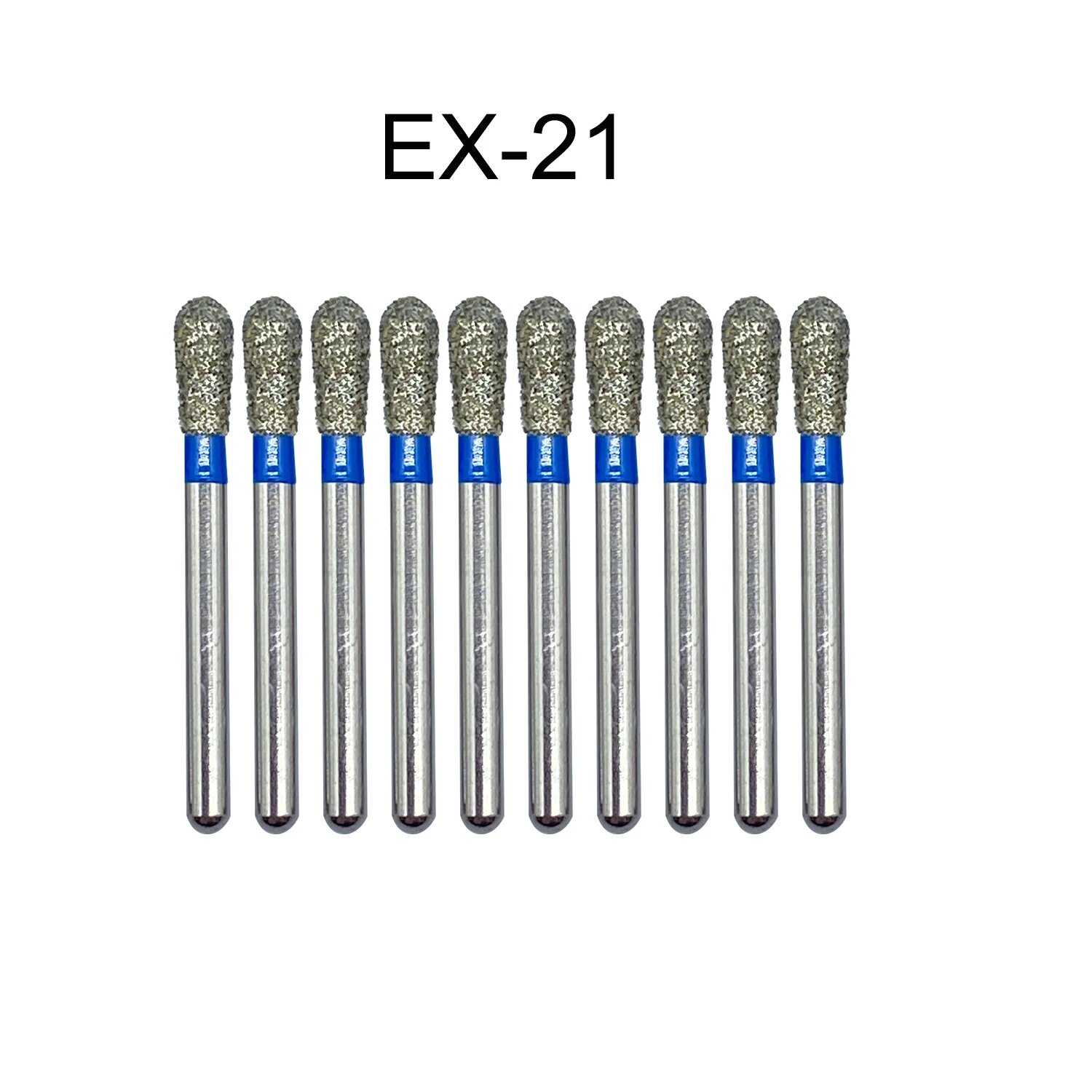 WELL CK Стоматологические алмазные боры FG 1,6 мм, 10pcs EX-21