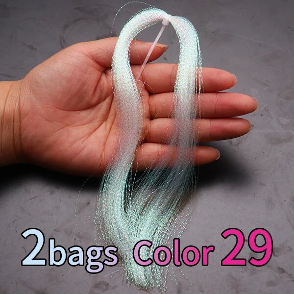 Голографические кристаллы для рыбалки, бирюзовый, 2packs color 29