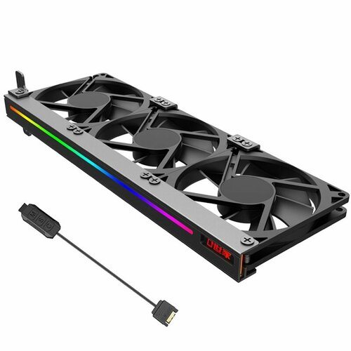Универсальный охлаждающий вентилятор для графического процессора 3X90 мм ARGB синхронизирующая подсветка 5 В адресуемый RGB бесшумный корпус охлаждающий вентилятор для видеокарты PCI 3380₽