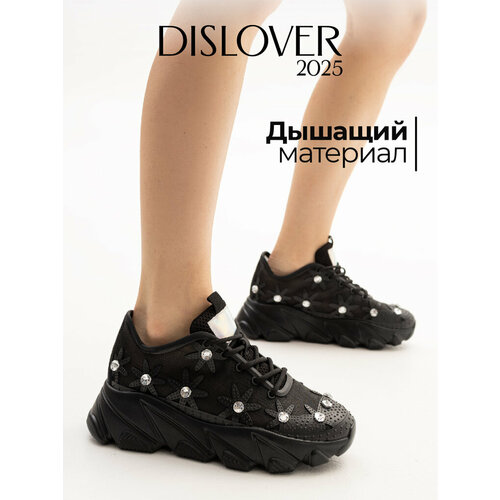 фото Кроссовки dislover, полнота 7 (ru)/ на среднюю и широкую стопу, размер 36, черный