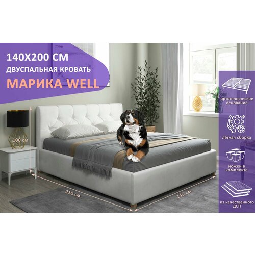 90х200, Мягкая односпальная кровать с подъемным механизмом Абстракт, велюр бежевый