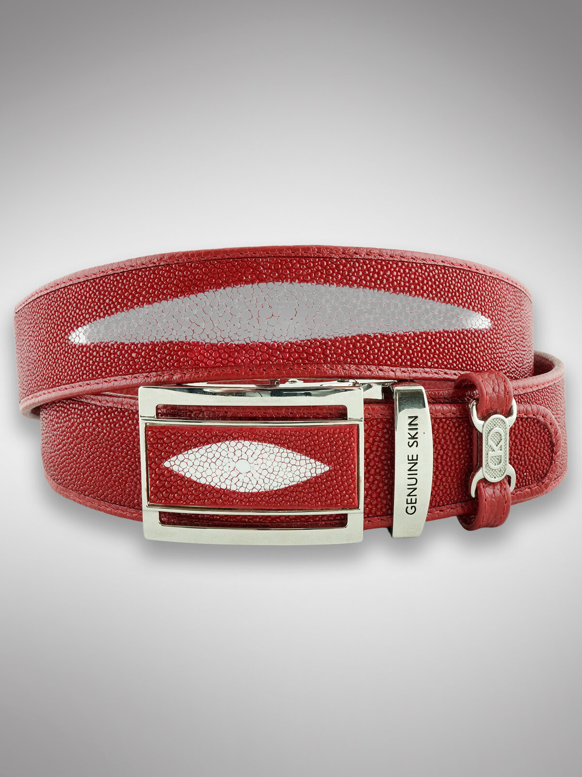 Ремень  для мужчин и женщин, размер 120, красный — фото 1