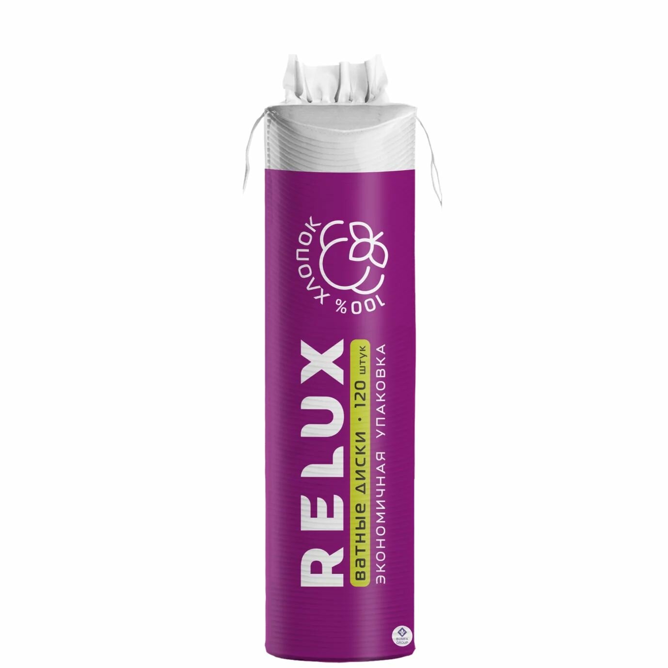 Ватные Диски Диски ватные косметические, Relux, хлопок, 5 упаковок по 120 шт