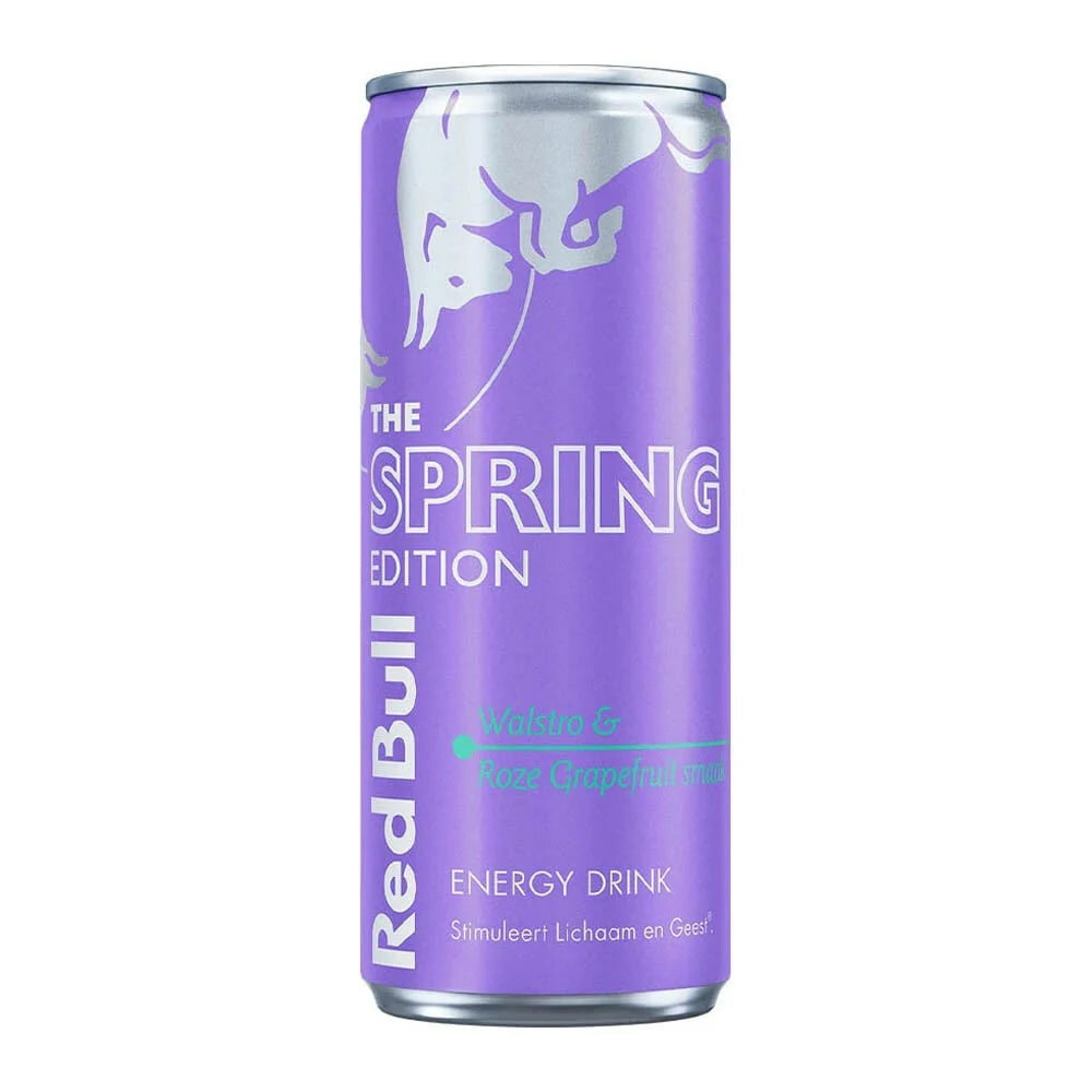 Энергетический напиток, Red Bull, the Spring Edition GrapeFrukt-Woodruffsmak 250 мл, металлическая банка