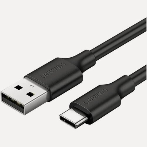 Изображение товара Кабель Ugreen USB-A - USB-C, 3A, 0.5м, черный (60115)