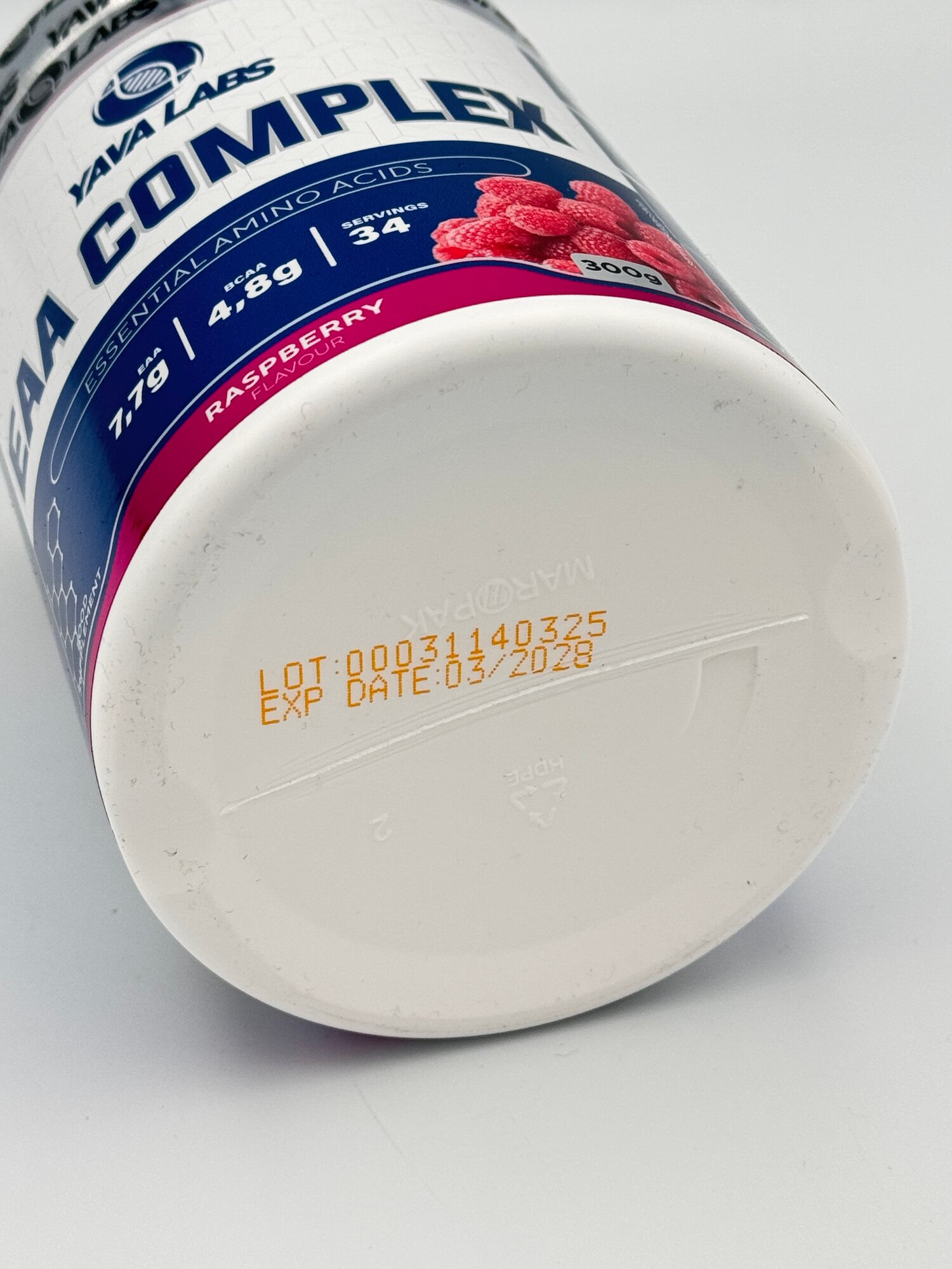 Аминокислоты Yava Labs "EAA Complex", 300 г, со вкусом малины — фото 1