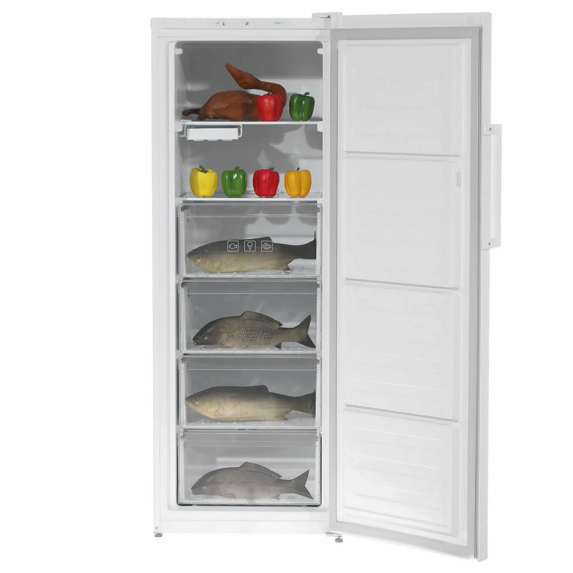 Морозильный шкаф Beko RFSK215T01W 213 литров белый электронное управление