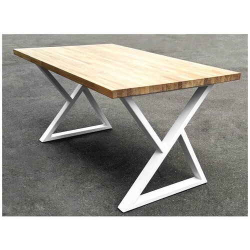Опора для стола подстолье Геометрия, белое, ширина 60см, высота 71см, 2 шт