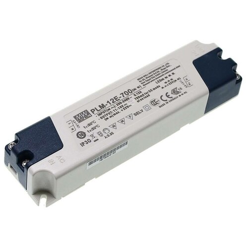 amt dc 9в 1 5а ac dc LED-драйвер AC-DC 12.6Вт Mean Well PLM-12E-700