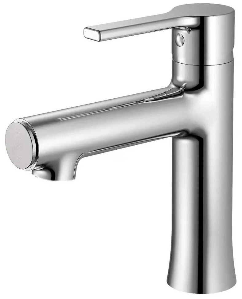 Смеситель для раковины HAIBA HB10652 монолитный излив, латунь, хром