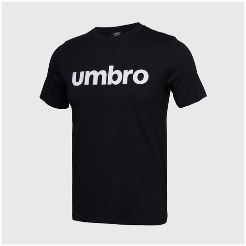 фото Футболка хлопковая umbro linear logo graphic tee 65551u-060, р-р xs, черный