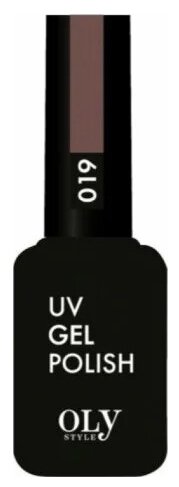 Olystyle гель-лак для ногтей UV Gel Polish, 10 мл, 019 антрацитовый