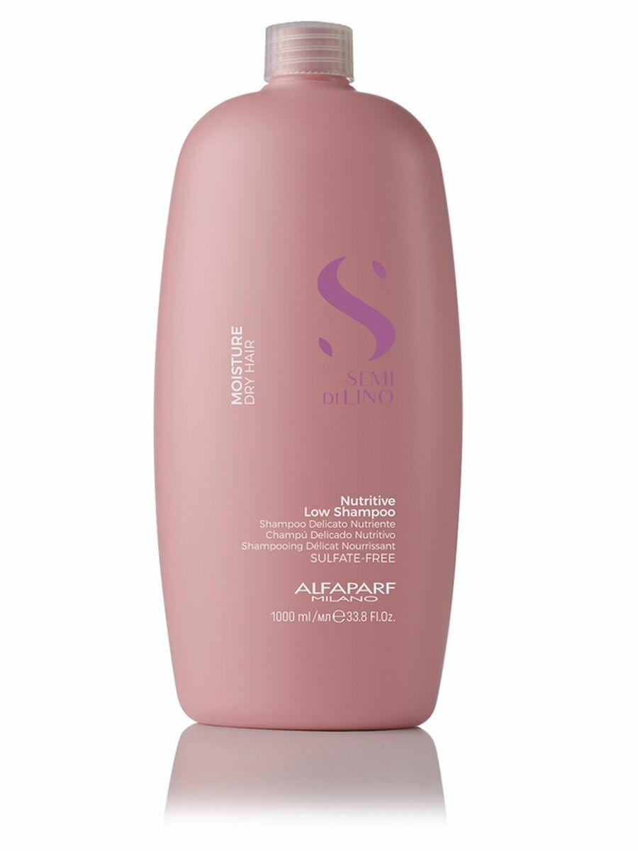 Alfaparf Milano шампунь Semi Di Lino Moisture Hair Nutritive Low для сухих волос, 1000 мл