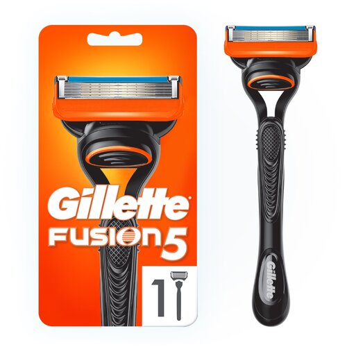 Gillette Fusion5 Мужская Бритва , 1 кассета, с 5 лезвиями, с уменьшающими трение лезвиями, с точным триммером бритвенный станок toptech razor 5 1 бритва сменная кассета 5 лезвий совместим с gillette fusion5 fusion5 power