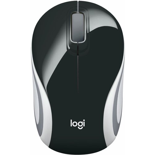 Мышь беспроводная Logitech Wireless Mini Mouse M187 Black-White USB, 1000 dpi, USB, черный