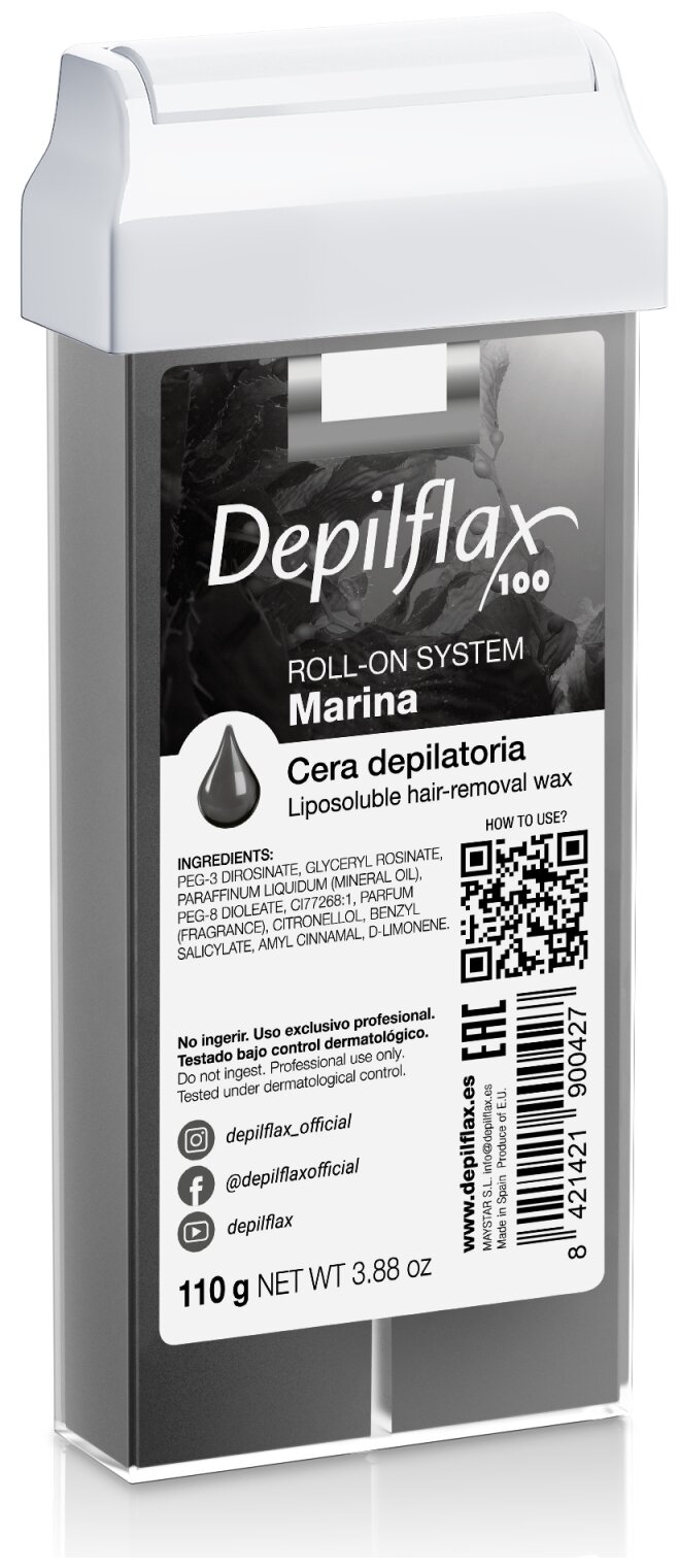 Depilflax Кристаллический воск "Морские водоросли" в картридже 110 г