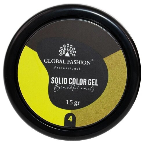 Global Fashion Solid color gel - 3, 3000 мл, 15 г