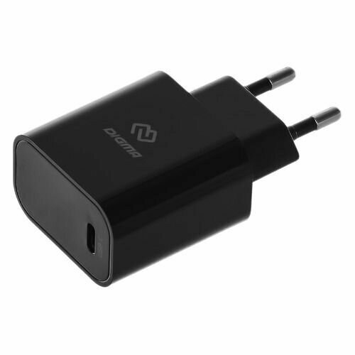 Сетевое зарядное устройство Digma DGW3C, USB-C, 30Вт, 3A, черный [dgw3c0f010bk]