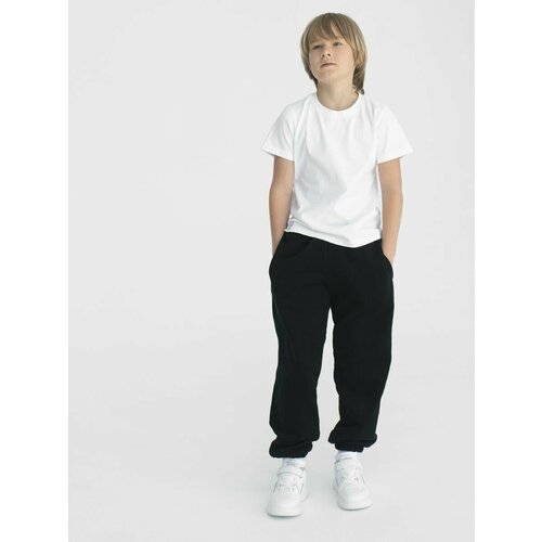 Школьные брюки джоггеры Woodcoon, размер 3-4 года, черный