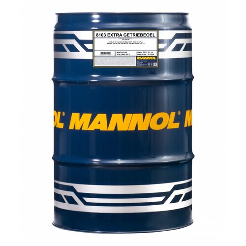Масло Трансмиссионное "Mannol" 8103 Extra Getriebeoel 75w90 (60 Л) (Gl-4/Gl-5) MANNOL арт. MN8103-60