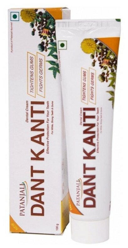 Зубная паста Дант Канти марки Патанджали (Dant Kanti Patanjali), 100 грамм