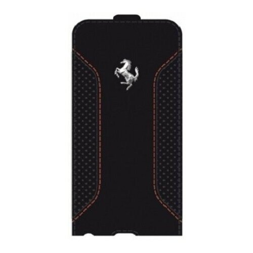 фото Кожаный чехол для iphone 6 plus / 6s plus ferrari f12 flip case, черный (fef12flp6lbl)