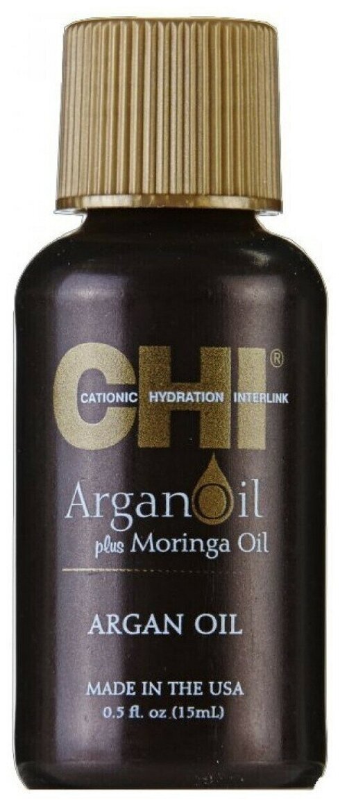 Масло CHI Argan Oil Argan Oil plus Moringa Oil Argan Oil, Масло для волос с экстрактом масла Арганы и дерева Моринга, 15 мл