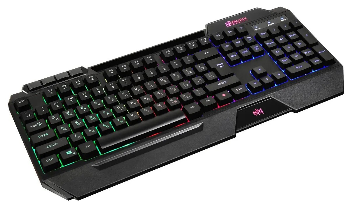 Клавиатура Oklick 719G COVEN черный USB - фото №3