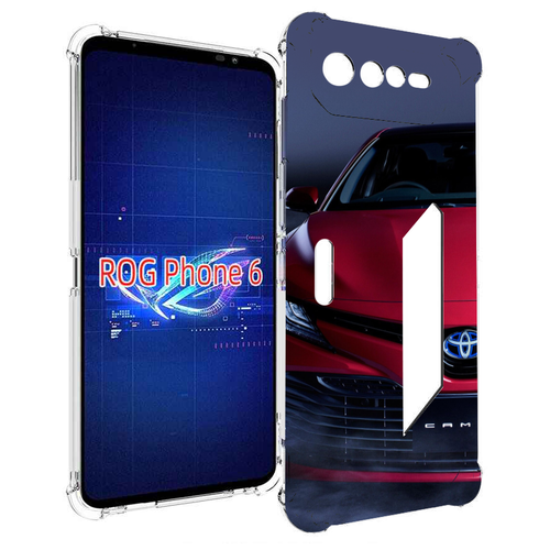 Чехол MyPads toyota тойота 1 для Asus ROG Phone 6 задняя-панель-накладка-бампер
