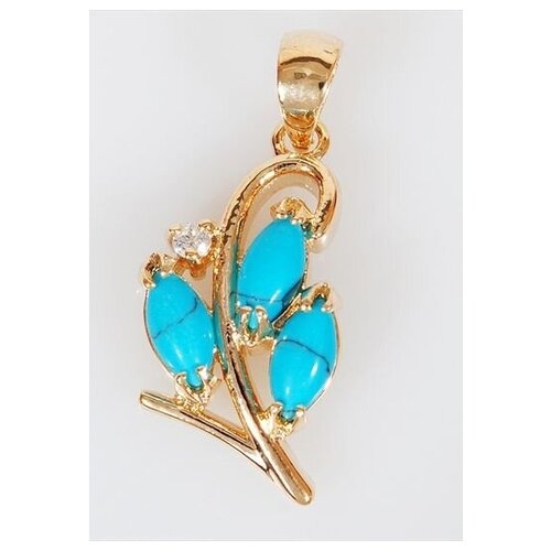 фото Подвеска lotus jewelry, бирюза, бирюзовый