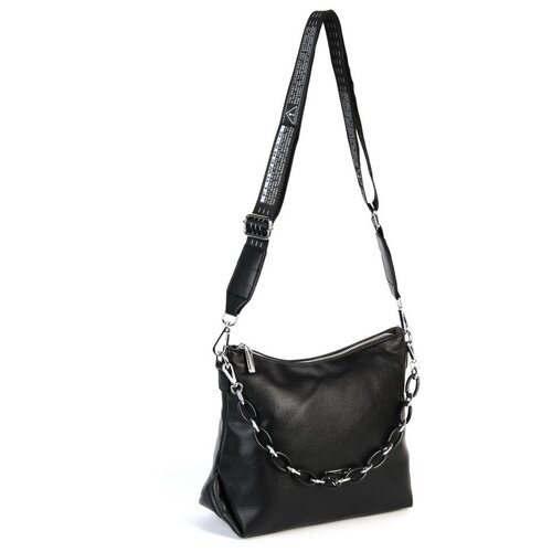 фото Женская сумка через плечо из эко кожи 21350 блек piove