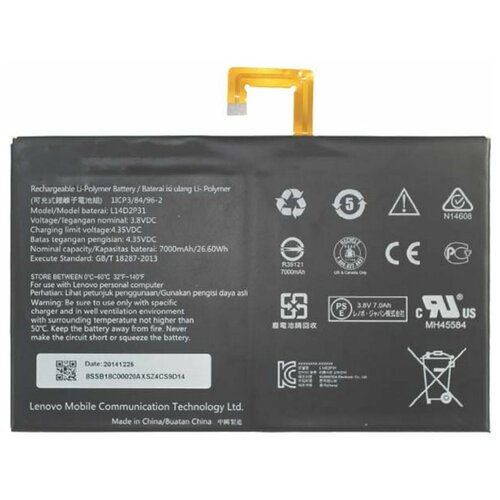 фото Аккумулятор l14d2p31 для lenovo tab 2 a10-70 oem