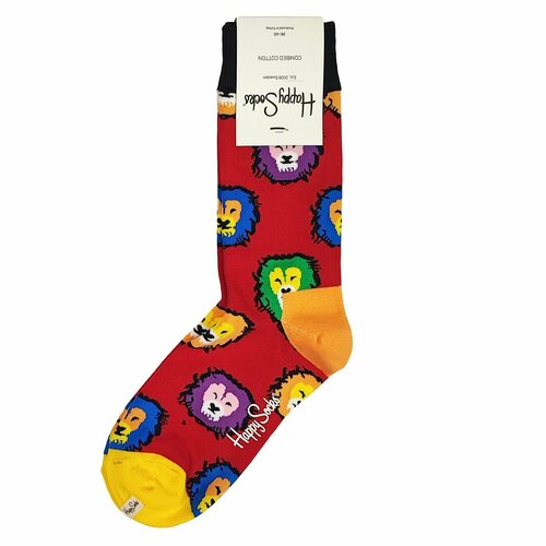 фото Носки happy socks, размер 36, красный