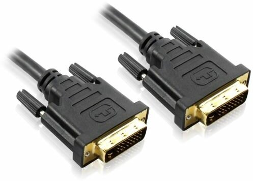 Greenconnect Кабель DVI-D 3.0m, черный, OD 8.5mm, 28/28 AWG, DVI/DVI, 25M/25M, GCR-DM2DMC-3.0m, двойной экран Greenconnect DVI-D (m) - DVI-D (m) 3м (GCR-DM2DMC-3.0m) - фото №5