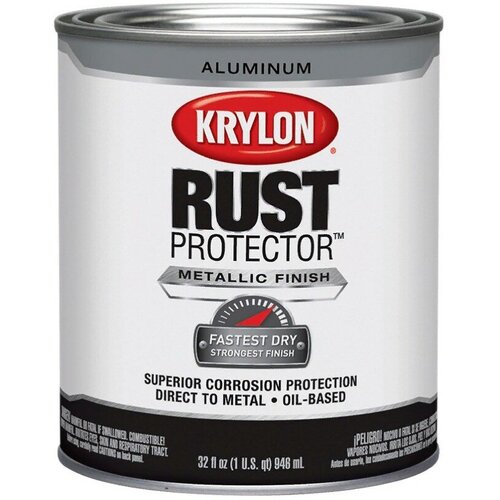 Антикоррозийная краска KRYLON Rust Protector Metallic, алюминиевая 0,946 л