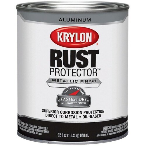 Антикоррозийная краска KRYLON Rust Protector Metallic алюминиевая 0946 л 3800₽