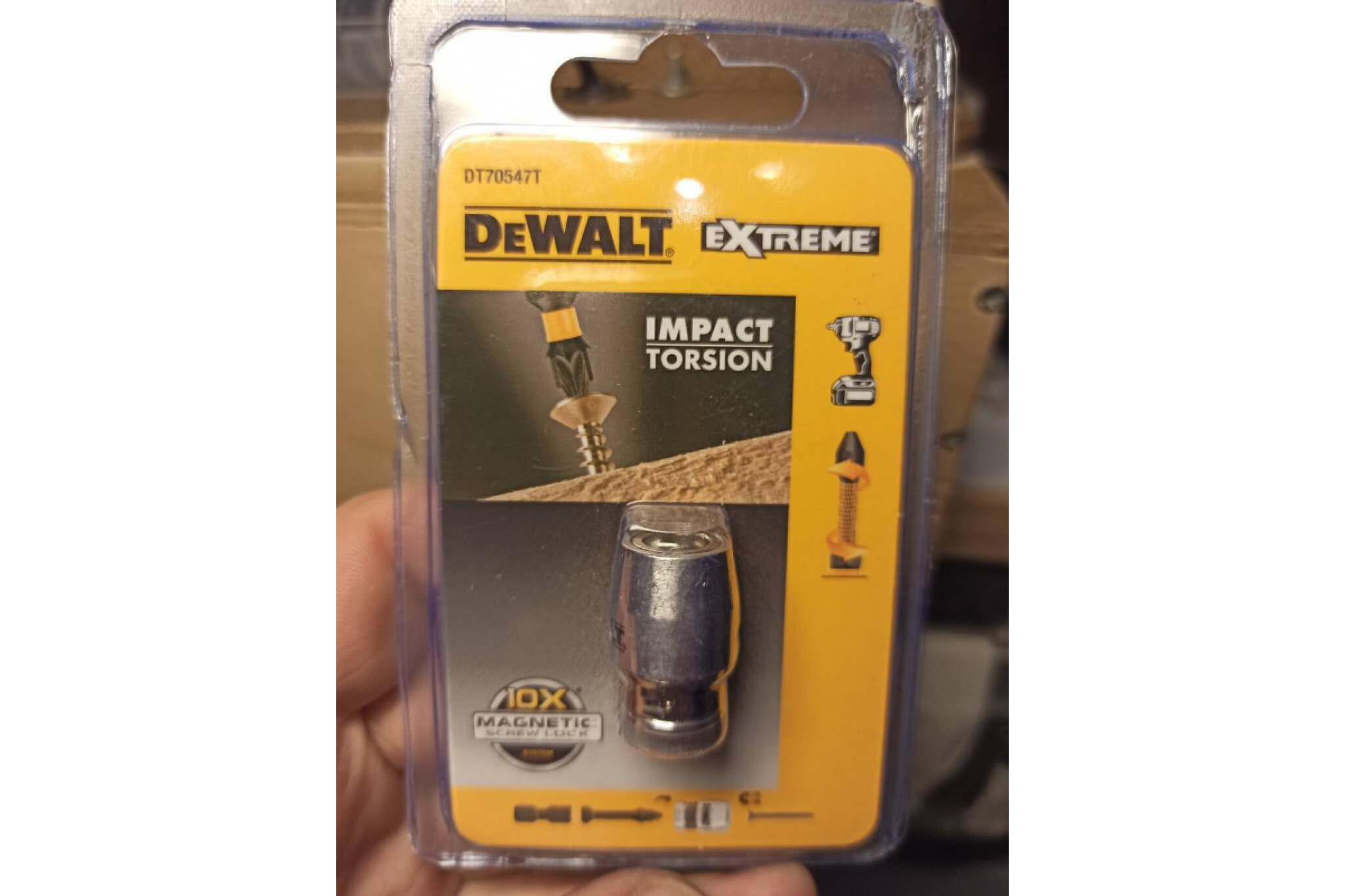 Магнитный держатель для бит IMPACT Torsion Dewalt - фото №15