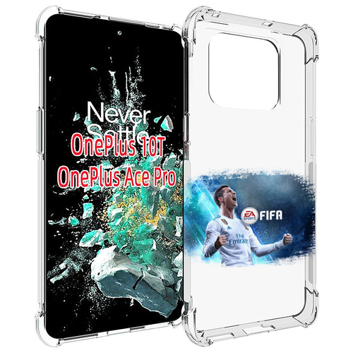 Чехол MyPads FiFA логотип для OnePlus 10T задняя-панель-накладка-бампер