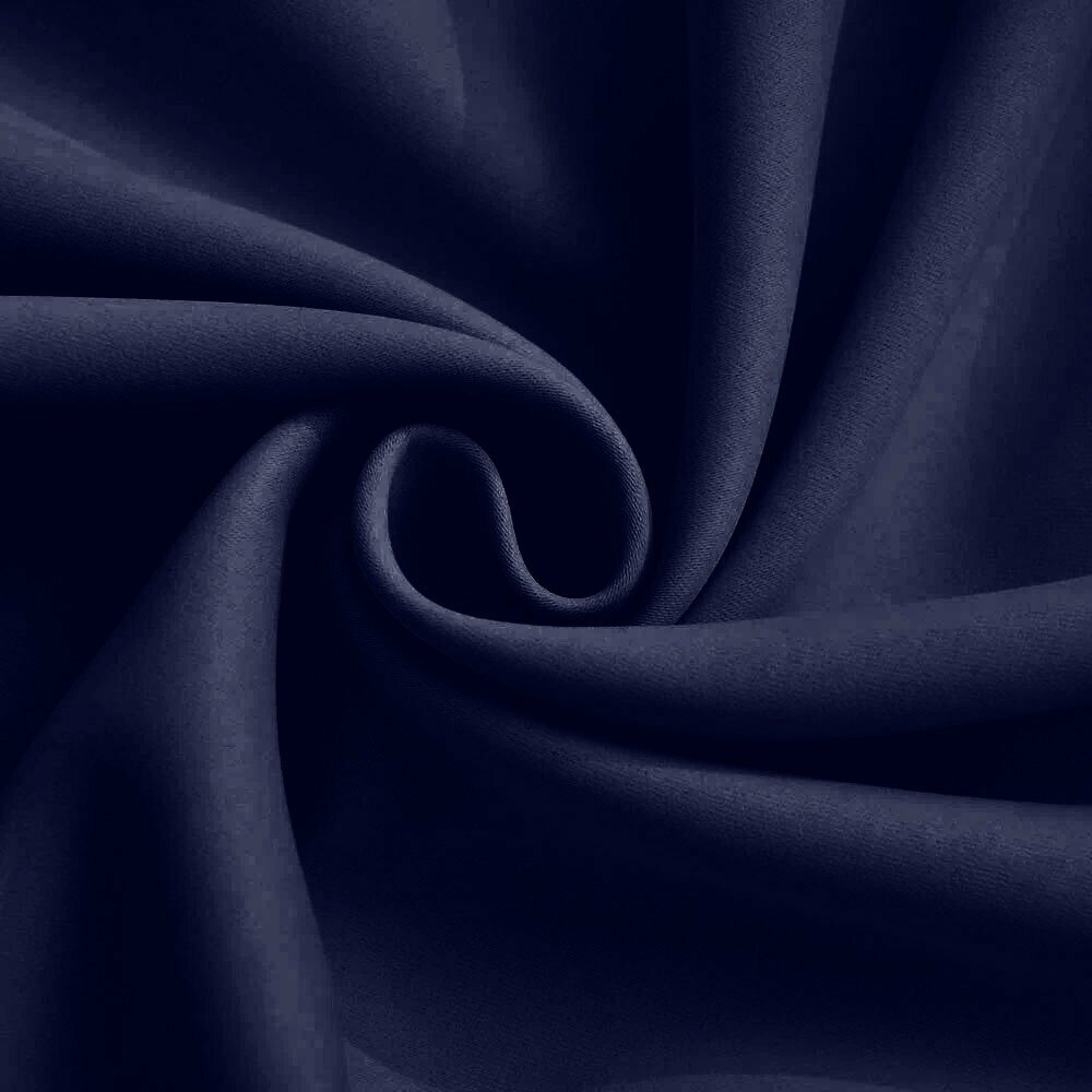 Комплект штор блэкаут (250+250)*330 см, темно-синий - фотография № 3