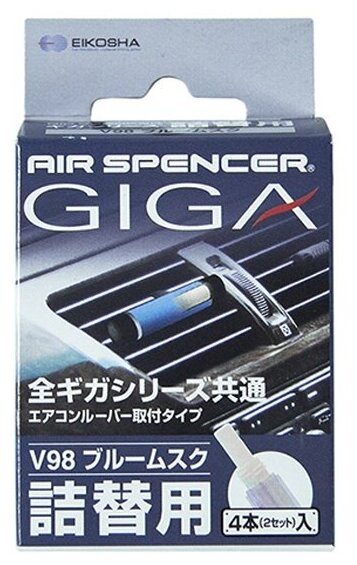 Картридж Eikosha для ароматизатора на кондиционер GIGA Clip, Blue Musk, ледяной шторм
