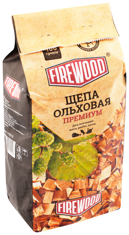 Щепа FIREWOOD д/копчения, ольховая 400г