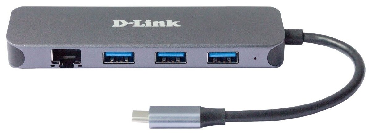 D-Link DUB-2334/A1A Док-станция с разъемом USB Type-C, 3 портами USB 3.0, 1 портом USB Type-C/PD 3.0 и 1 портом Gigabit Ethernet