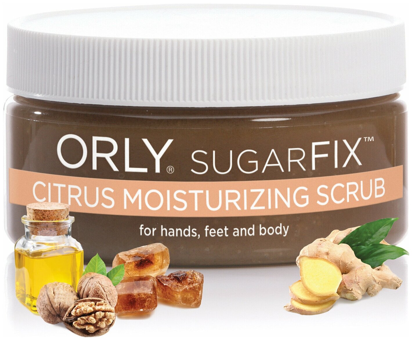 ORLY Скраб для рук, ног и тела SUGAR FIX Citrus Moisturizing Scrub 227г