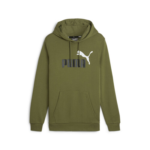 фото Толстовка puma essentials+ two-tone big logo men's hoodie, размер xl, зеленый