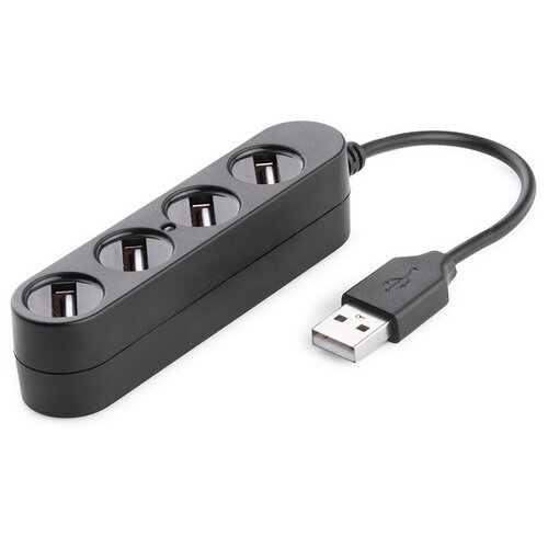 USB-хаб USB HUB P-1020 на 4 порта USB 20 15см черный 41000₽